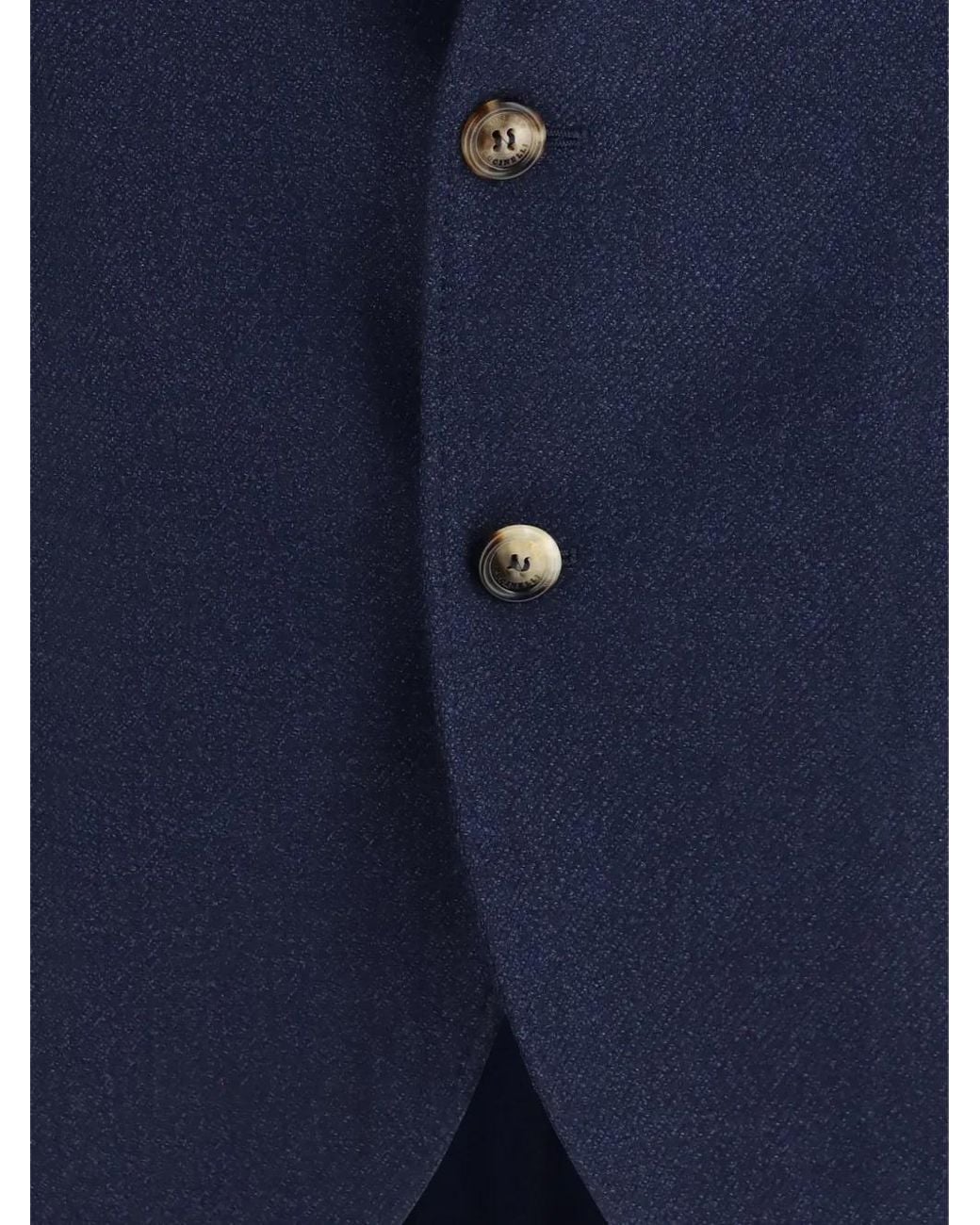 Brunello Cucinelli Blue Notched-Lapel Single-Breasted Jacket for men