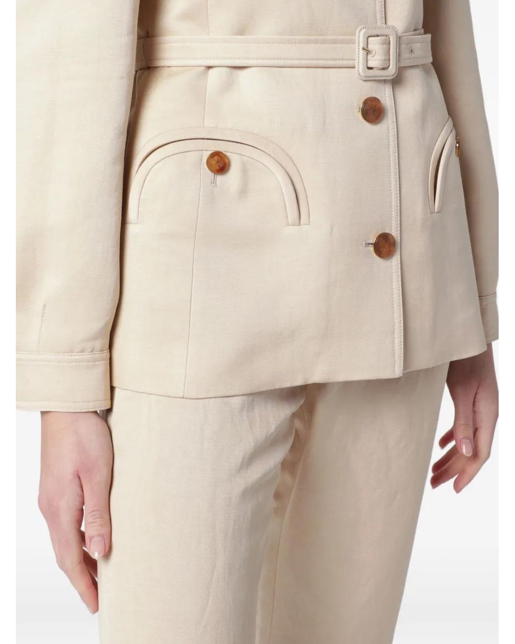 Blazé Milano Natural Single-Breasted Blazer