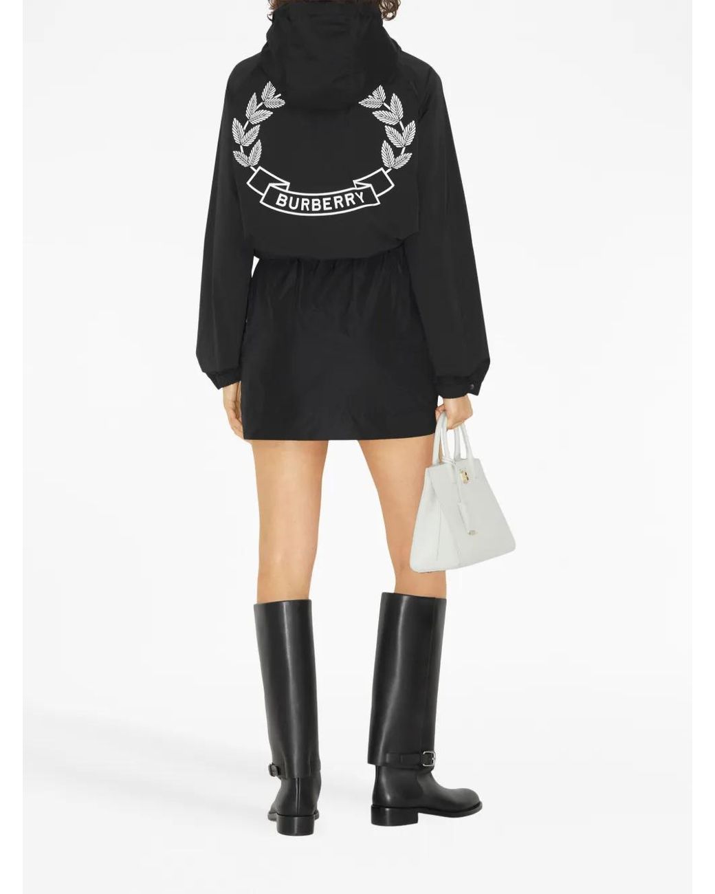 Burberry Black High-Waisted Button-Up Skirt