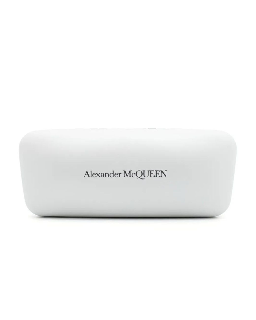 McQueen Blue Logo-Engraved Square-Frame Sunglasses for men