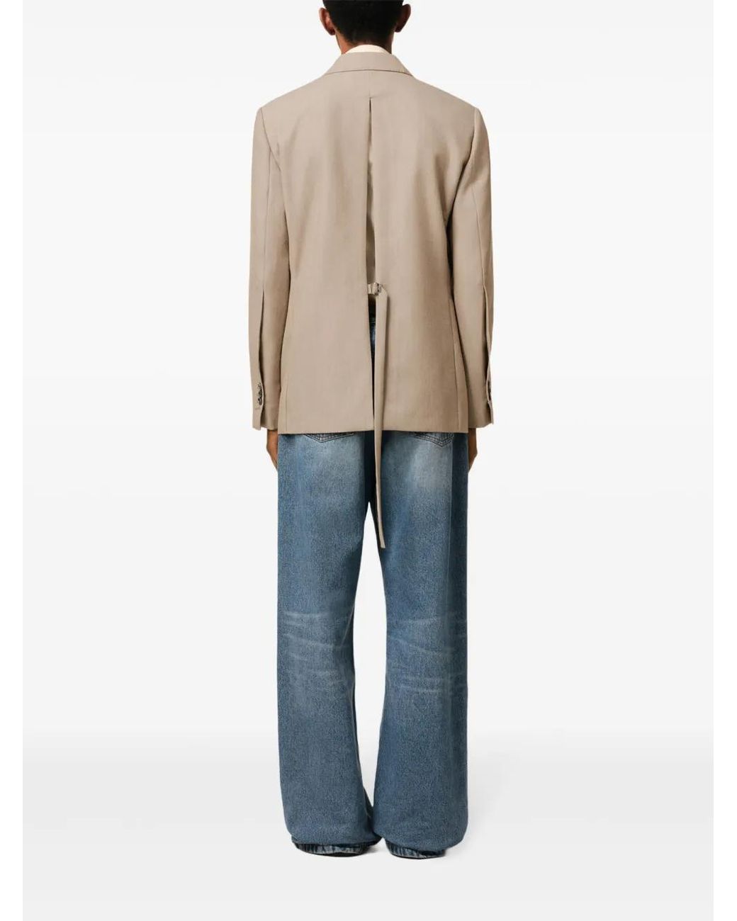 AMI Blazer Met Achtersplit in het Natural voor heren