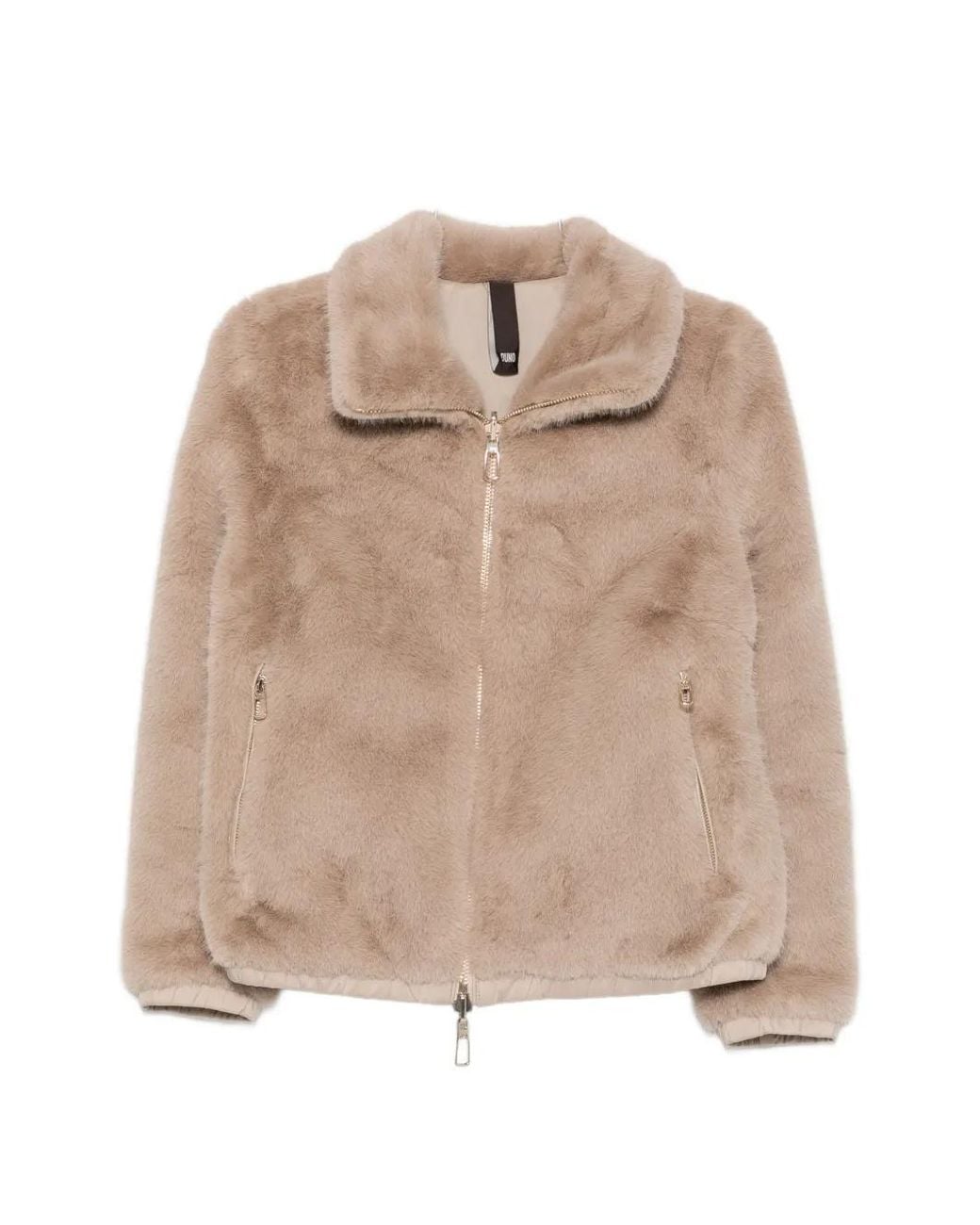 DUNO Natural Manila Reversible Faux-Fur Jacket