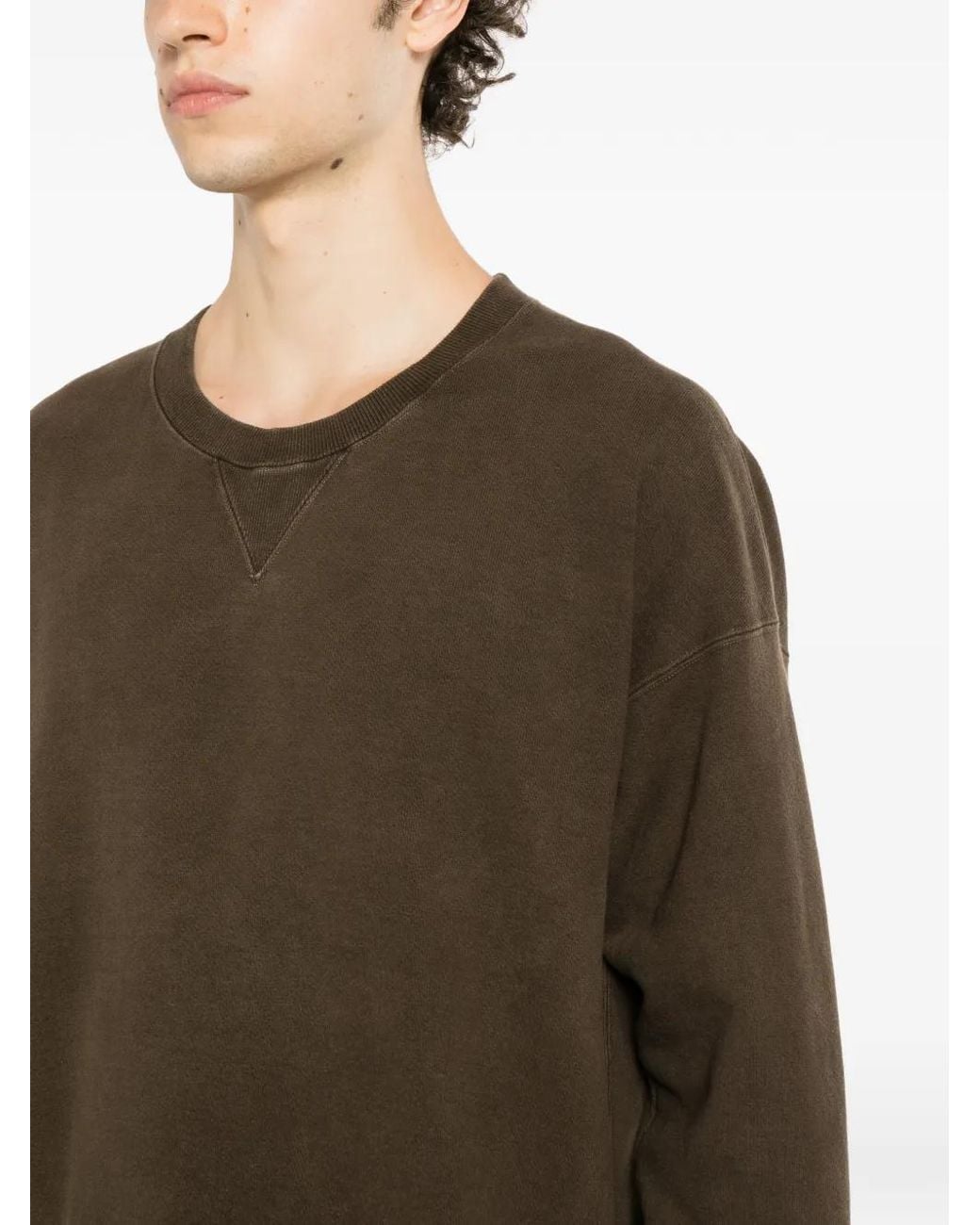 Visvim Brown Crew-Neck Sweater for men