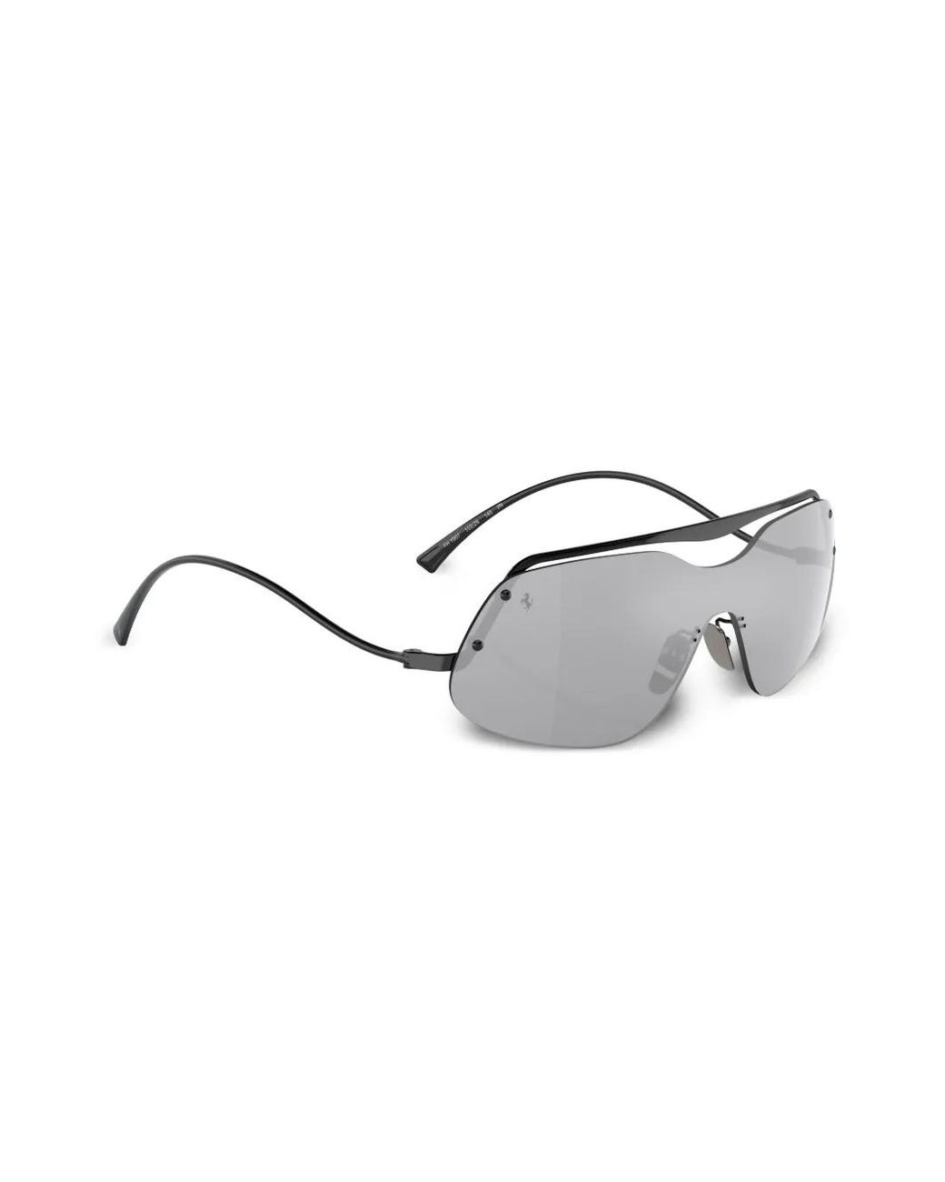 Ferrari Gray Oversized Frame Sunglasses