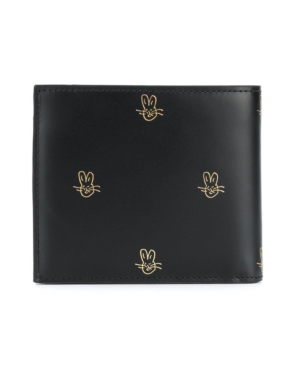 Paul Smith Leather Rabbit Print Bi-fold Wallet in Black for Men | Lyst  Australia