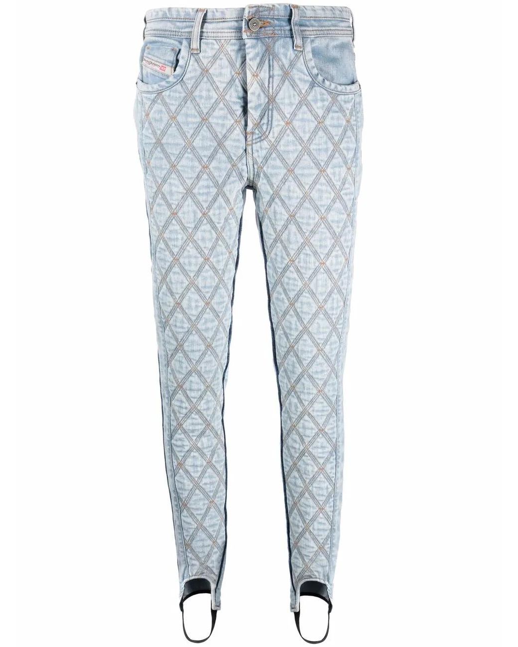 DIESEL Blue D-Duc Super-Skinny Stirrup Jeans