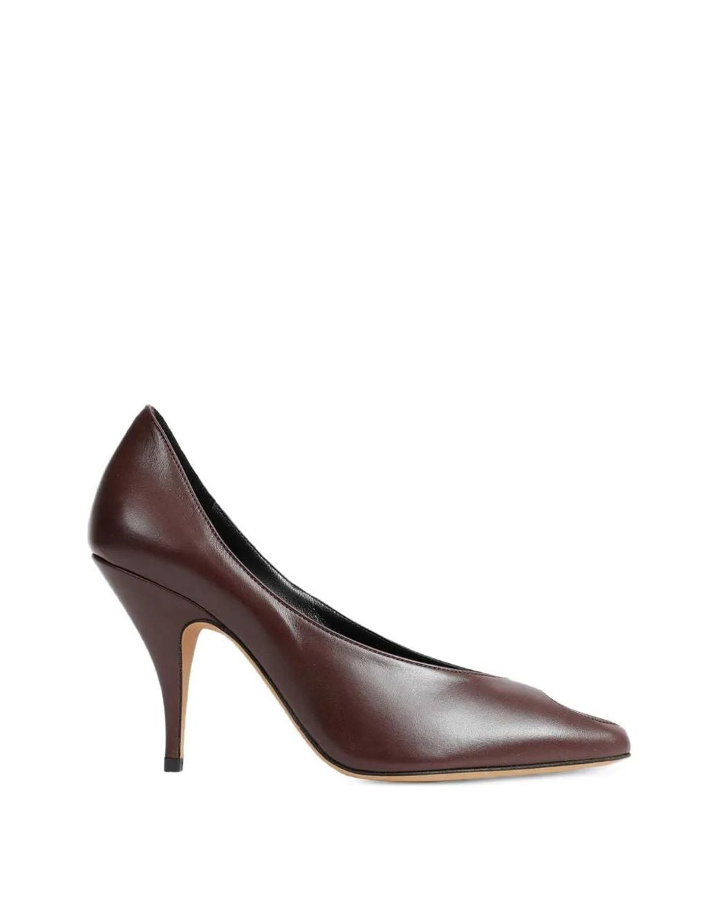 Jude Brown Icon Creased Leather Pumps