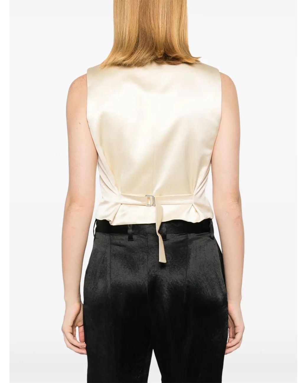 Magda Butrym Natural Silk Waistcoat