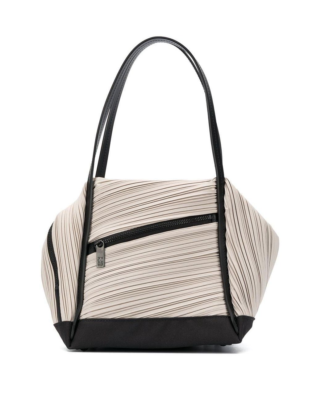 Pleats Please Issey Miyake Pleated Tote Bag in Grey (Gray) - Lyst