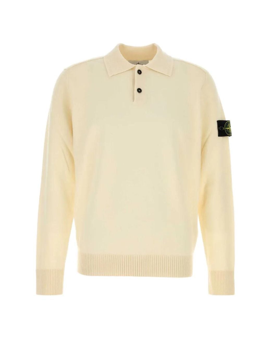 Stone Island Natural Light Geelong Wool Jumper for men