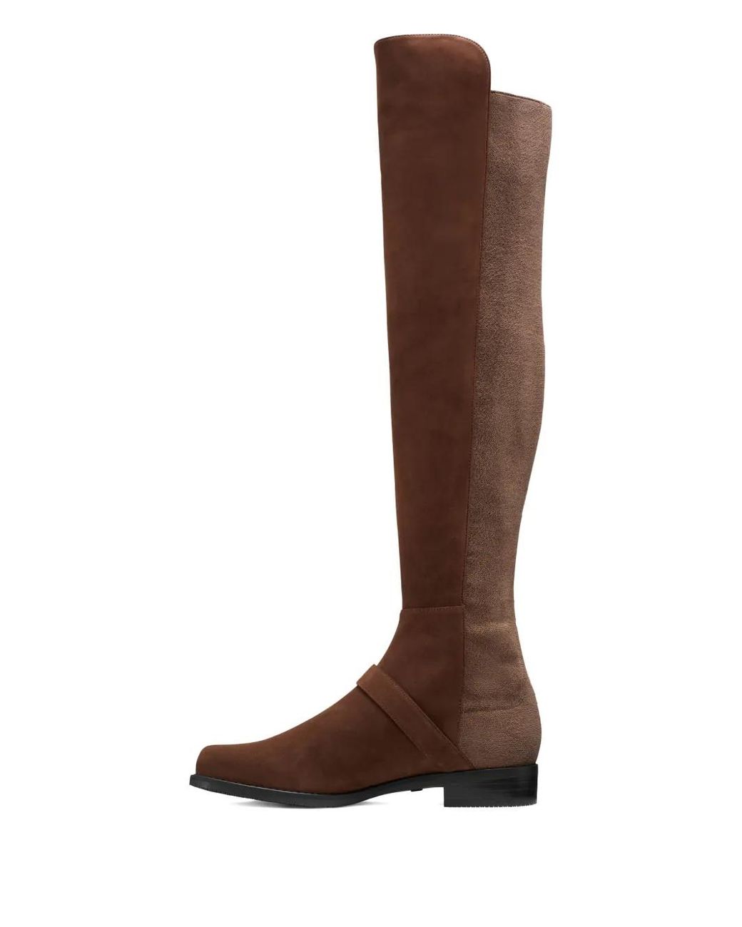 Stuart Weitzman Brown Siella Back-Stretch Boots