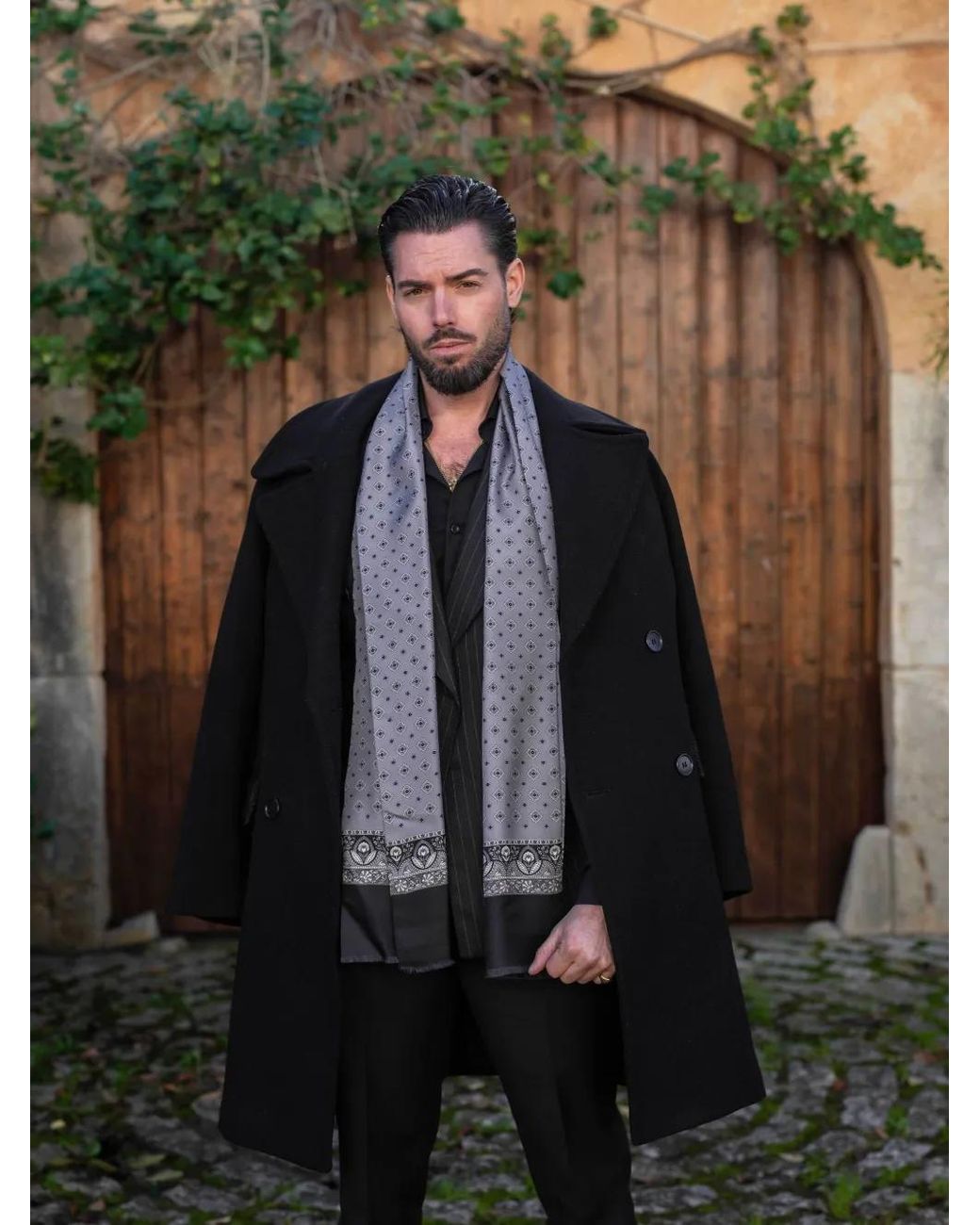 Elizabetta Gray Ancona Scarf for men
