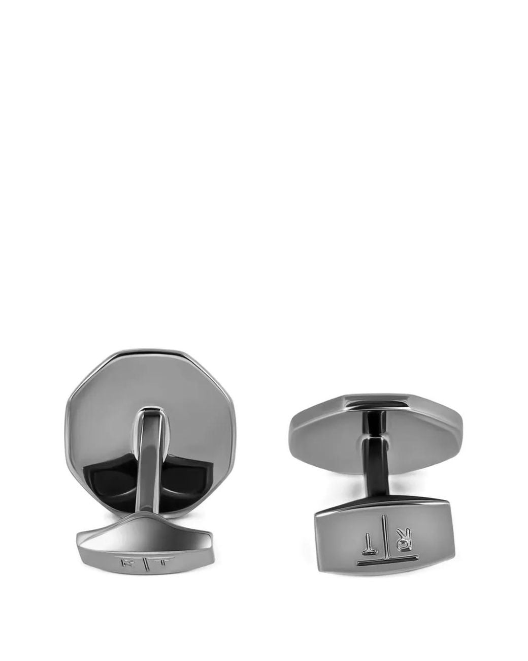 Tateossian White Sunburst Octagonal Cufflinks for men