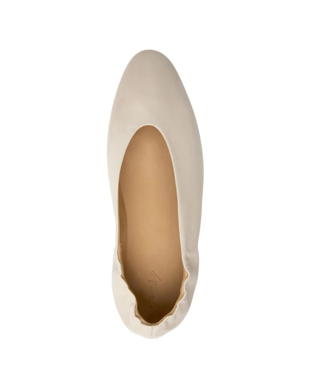 Marsèll White Leather Ballet Flats
