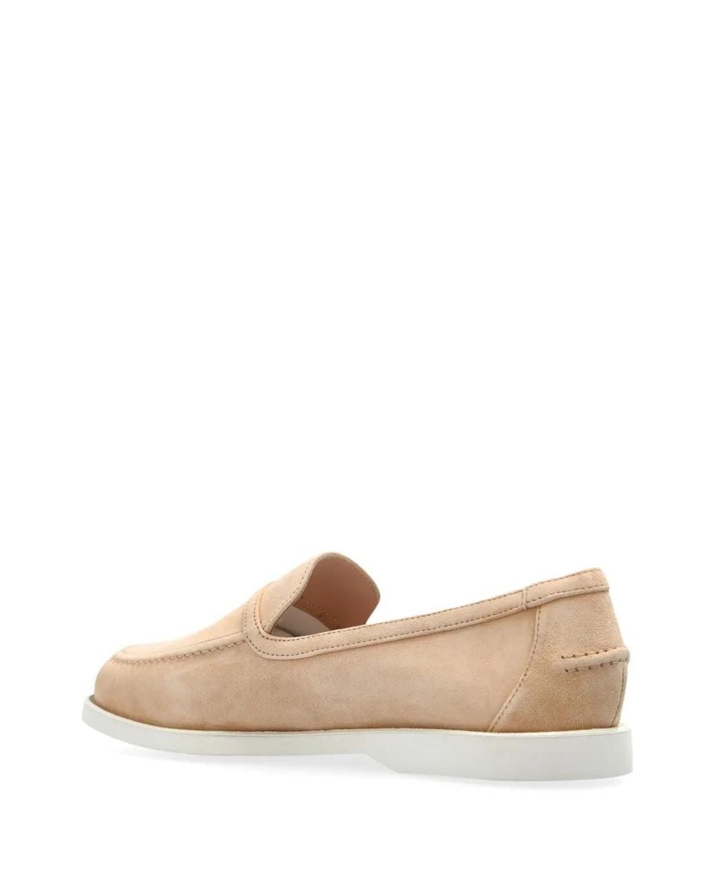 Le Silla Natural Suede Loafers
