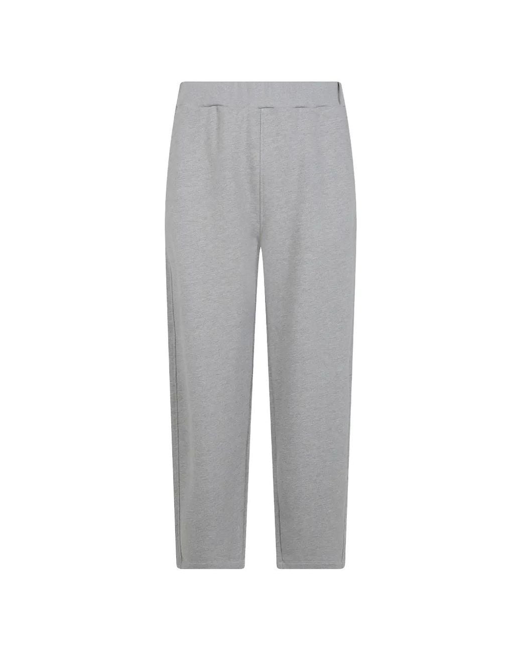 Woc Gray Salinas Melange-Effect Track Pants for men