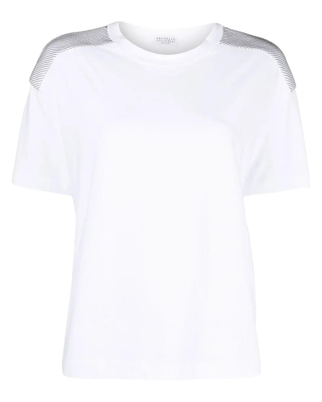 Brunello Cucinelli White Cotton T-shirt