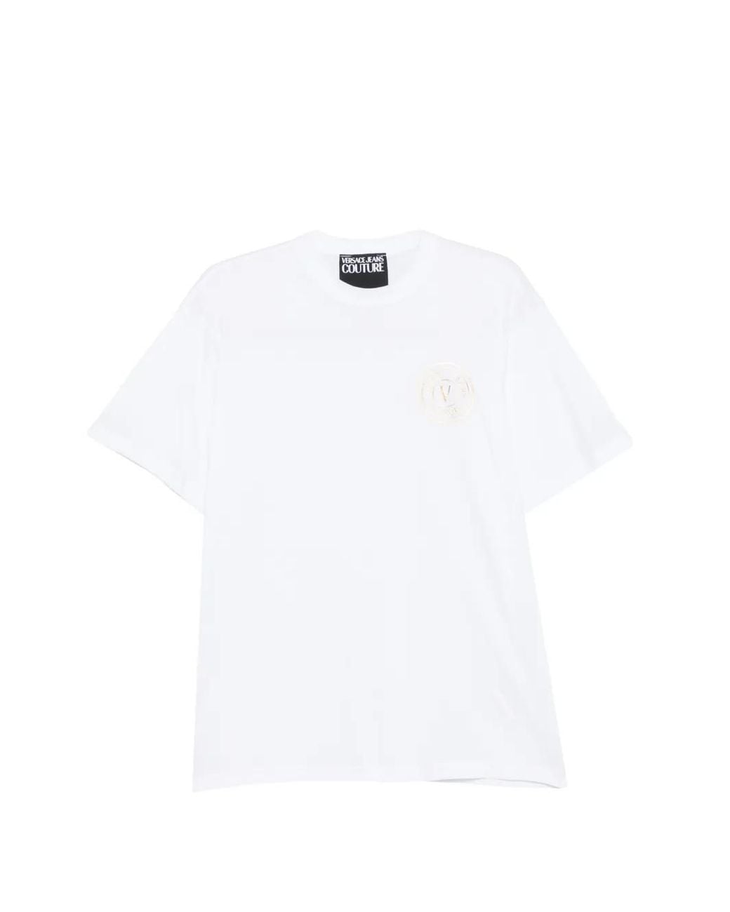 Versace Jeans Couture White Logo T-Shirt for men