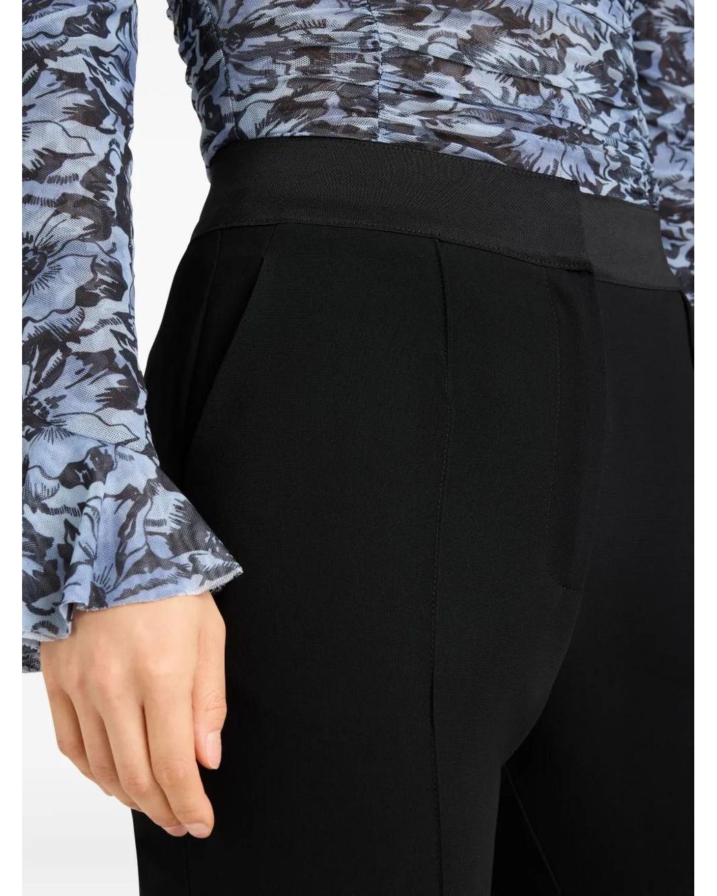 Cinq À Sept Cropped Broek in het Black