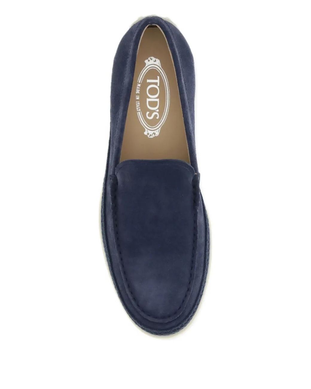 Tod's Loafer Mit Runder Kappe in Blue für Herren