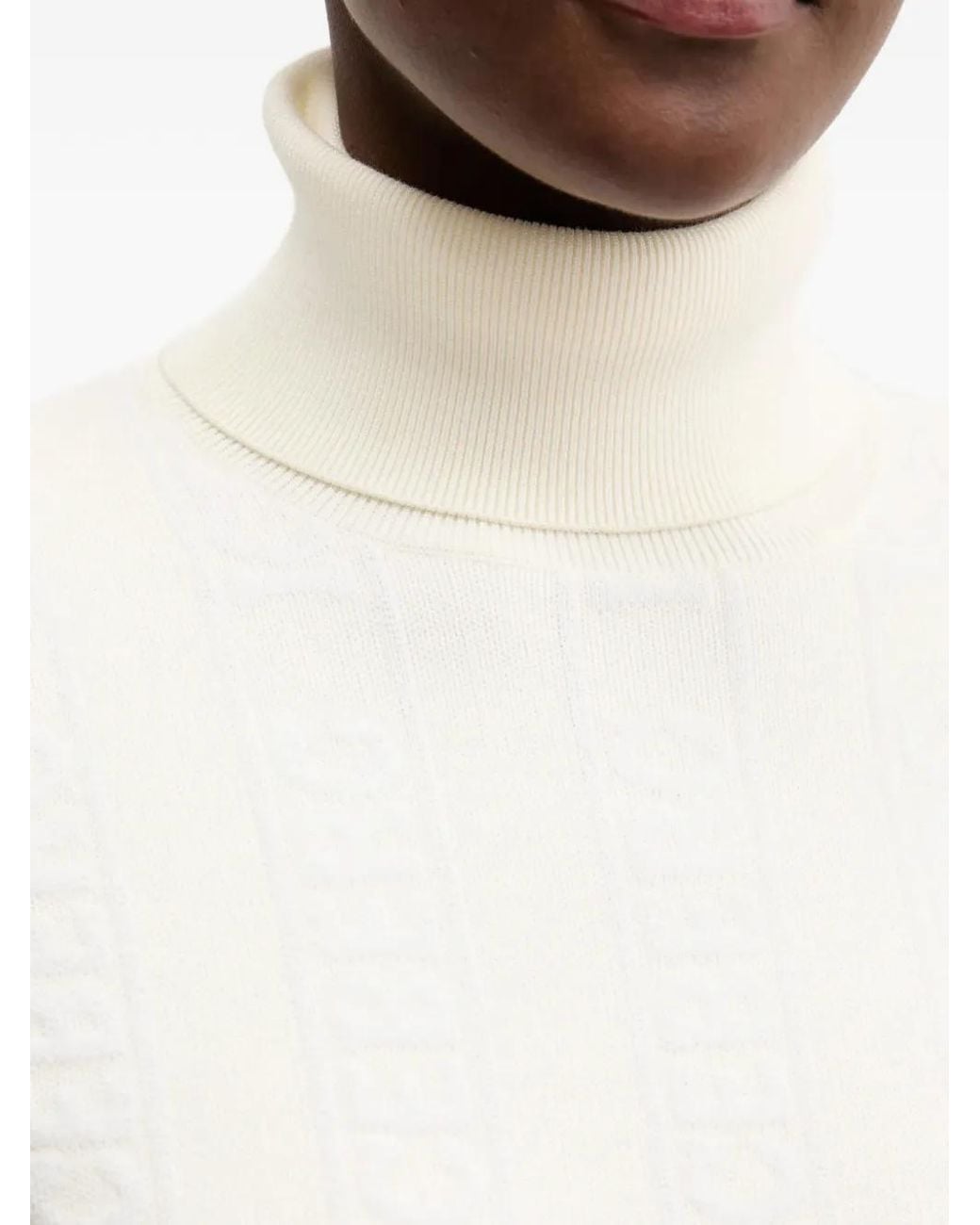 Iceberg White Turtleneck Sweater