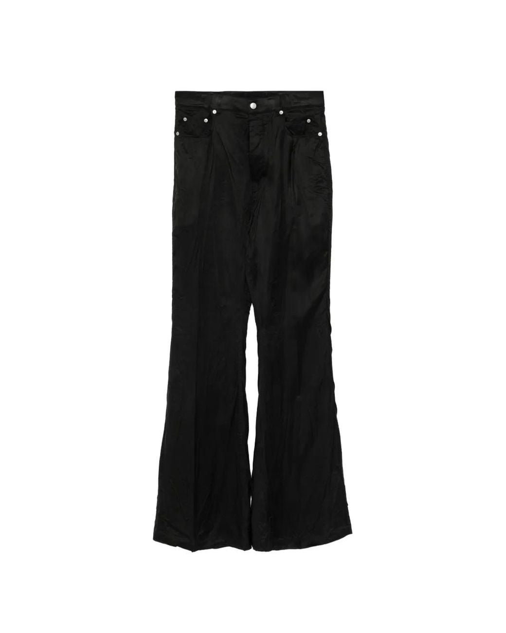 Rick Owens Black Bolan Pocket Bootcut Trousers for men