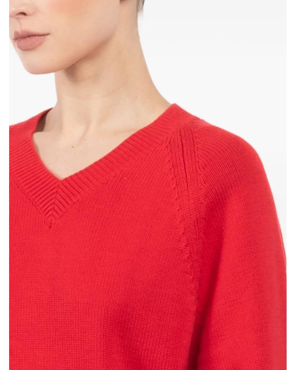 Pull À Col V High Sport en coloris Red