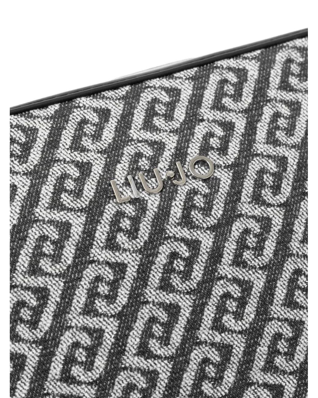 Borsa A Tracolla Con Monogramma di Liu Jo in Gray