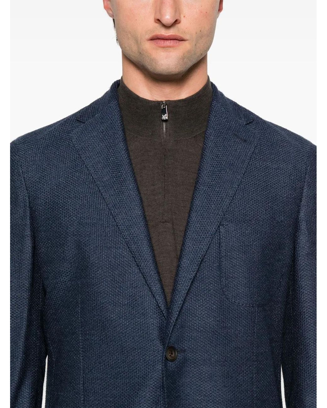 Blazer Texturizado Corneliani de hombre de color Blue