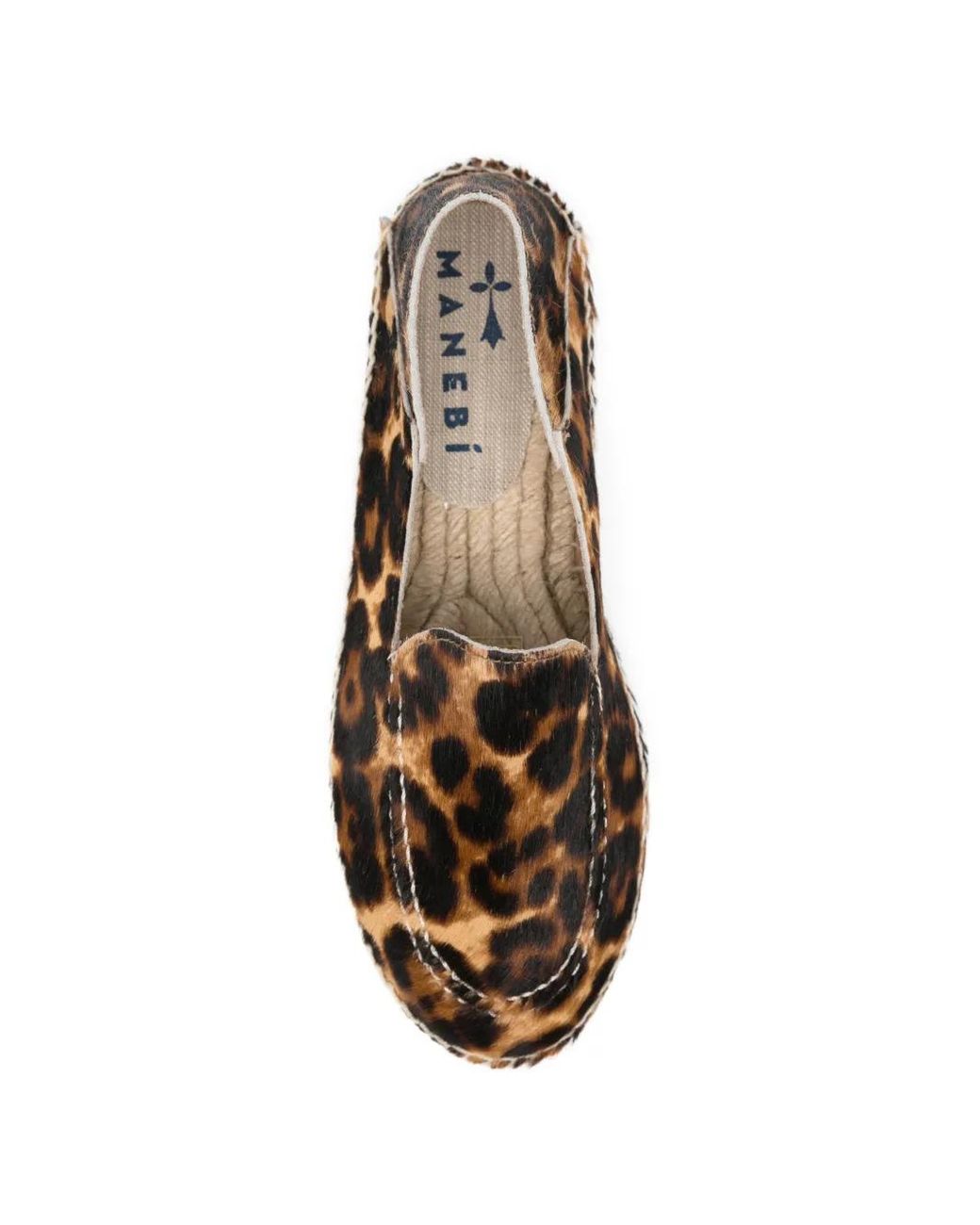 Manebí Brown Leopard-Print Espadrilles