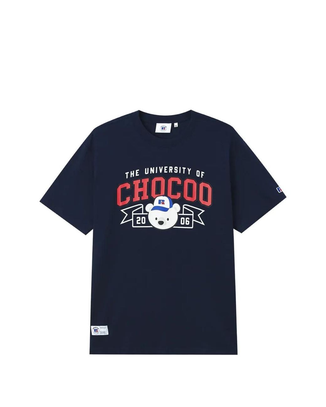 Chocoolate Blue Graphic-Print Cotton T-Shirt for men