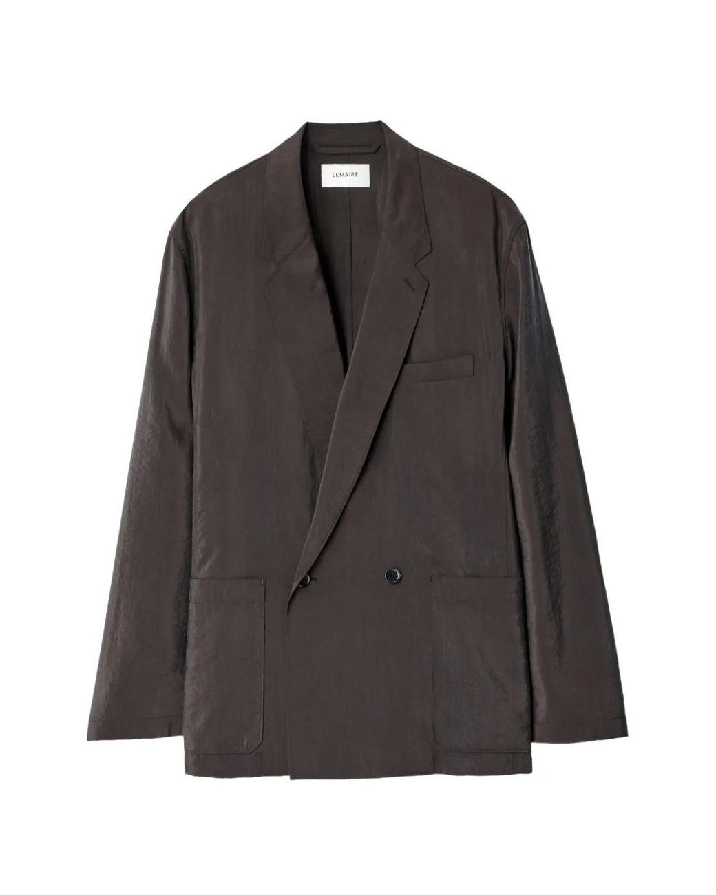 Lemaire Black Light Double-Breasted Jacket for men