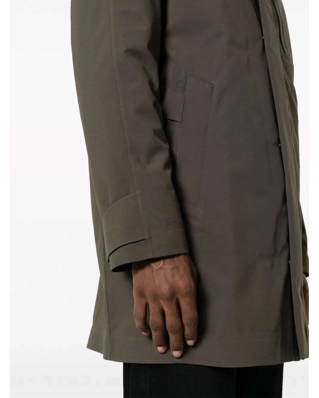 Parka Larga Con Capucha Paul & Shark de hombre de color Gray