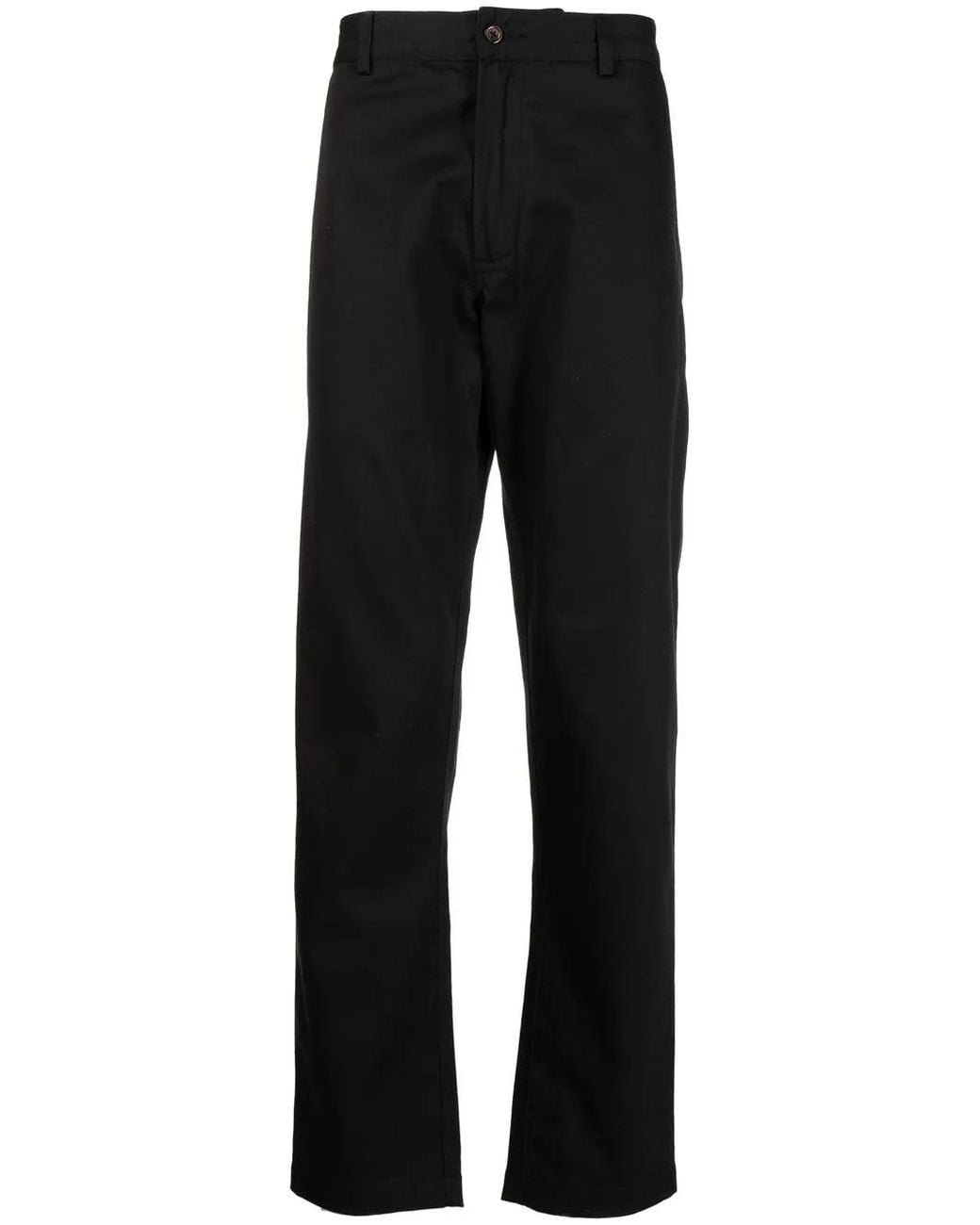 Universal Works Black Four-Pocket Straight-Leg Trousers for men
