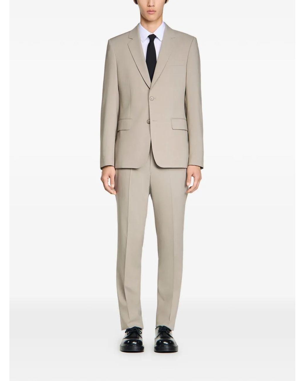 Sandro Natural Blazer En Laine for men