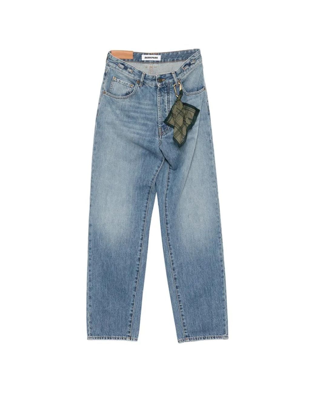 DARKPARK Blue Mark Straight Leg Jeans for men