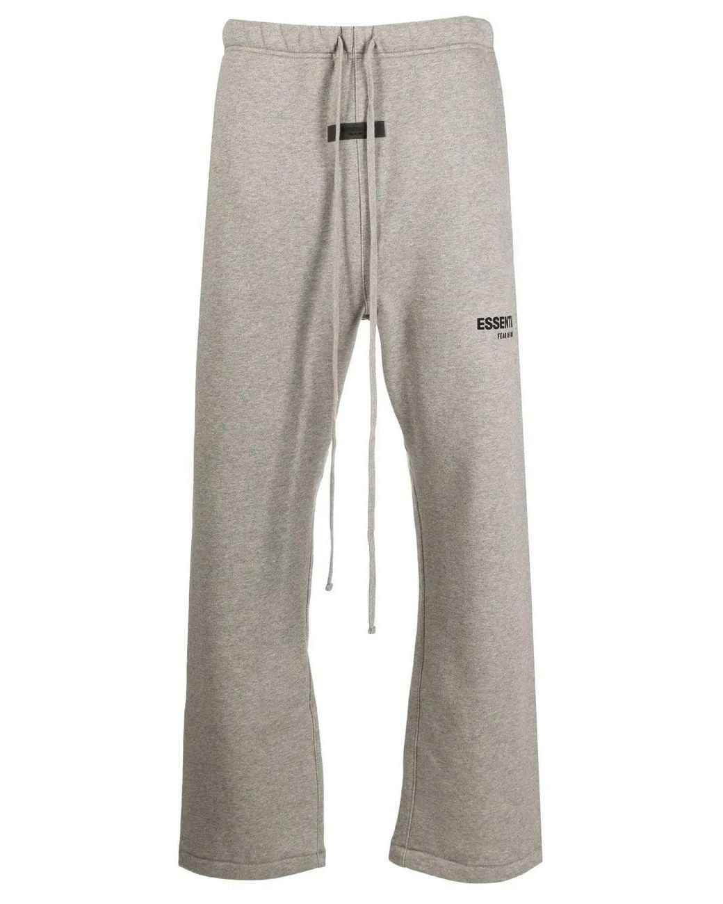 Fear Of God Gray Logo-Print Track Pants for men