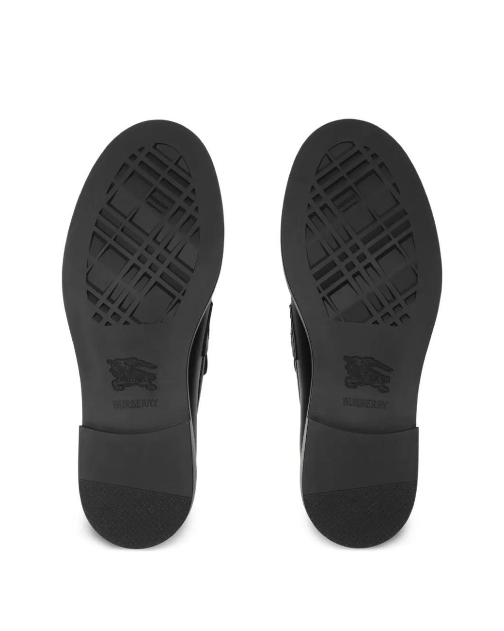 Burberry Black Leather Pembroke Loafers for men