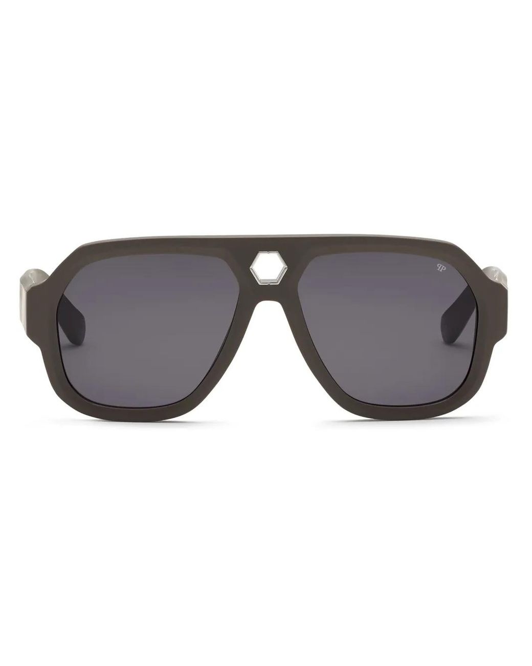 Philipp Plein Gray Starlight Sunglasses for men