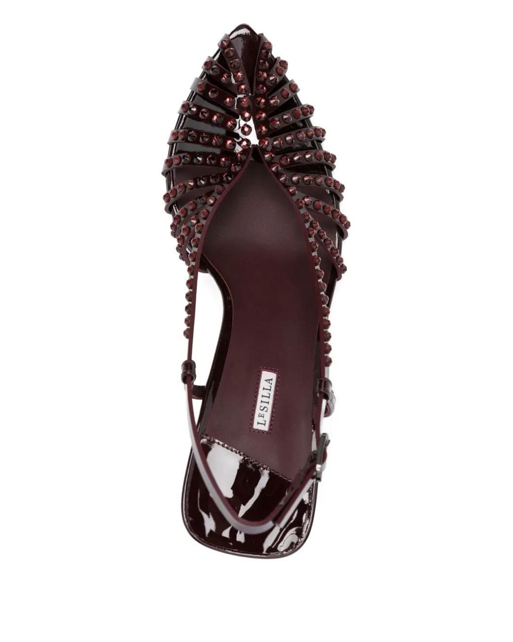 Le Silla Sandalen Verfraaid Met Kristal in het Metallic