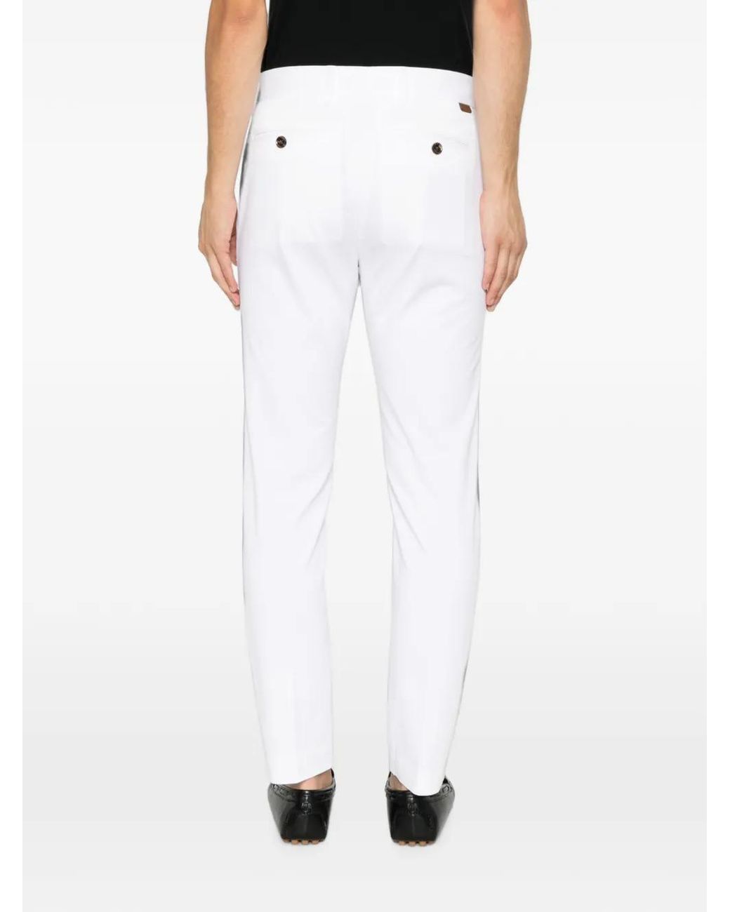 Tom Ford White Belt-Loop Pocket Trousers for men