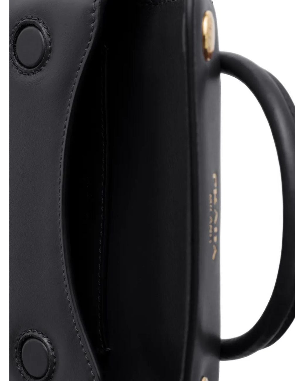Prada Black Carry Mini Leather Handbag