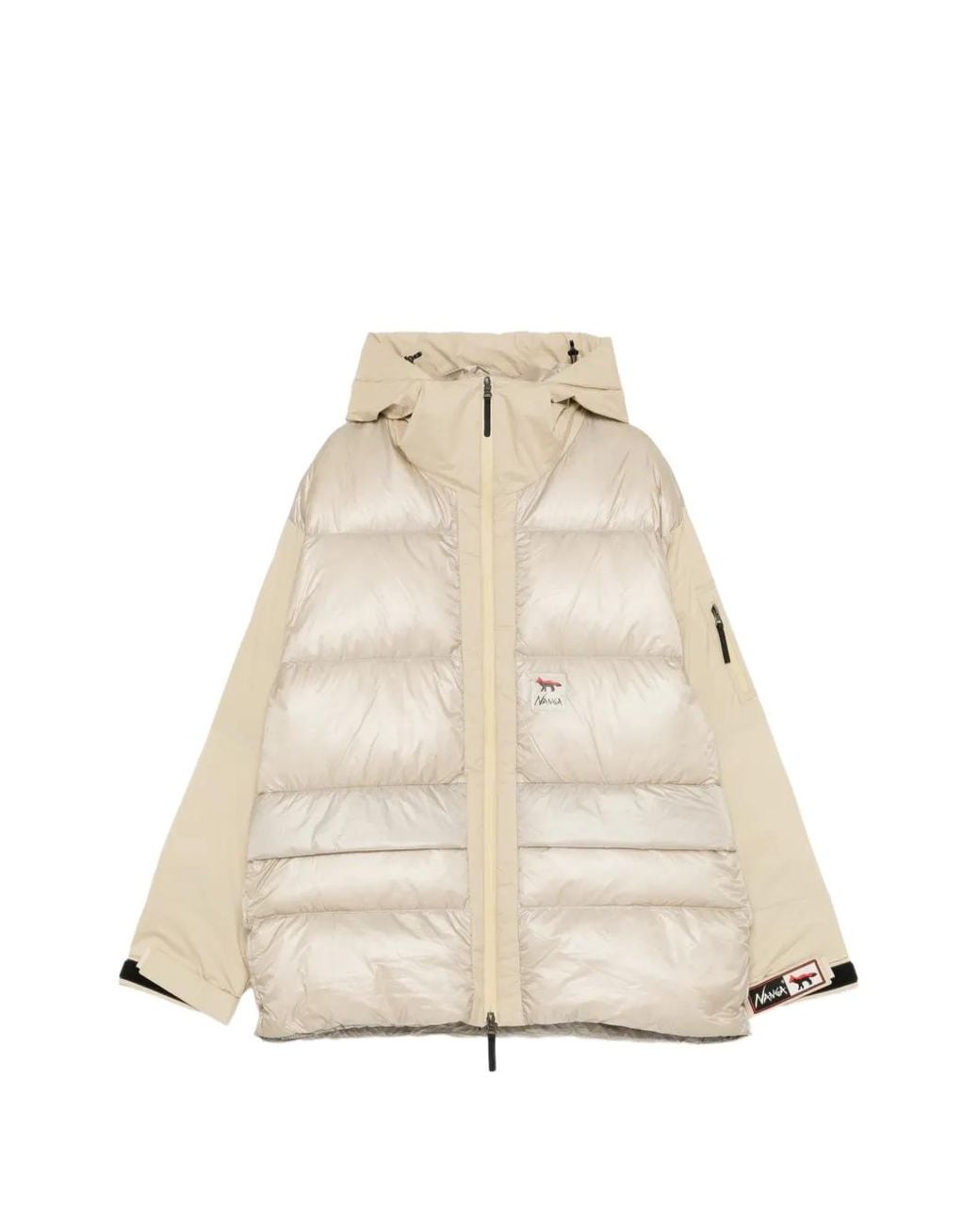 Maison Kitsuné Natural Quilted Padded Coat for men