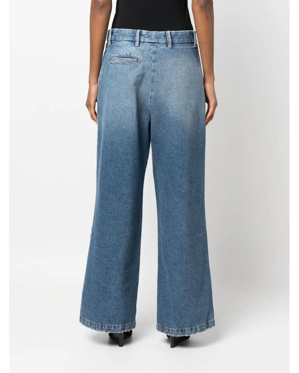 ARMARIUM Blue Mid-Rise Wide-Leg Jeans