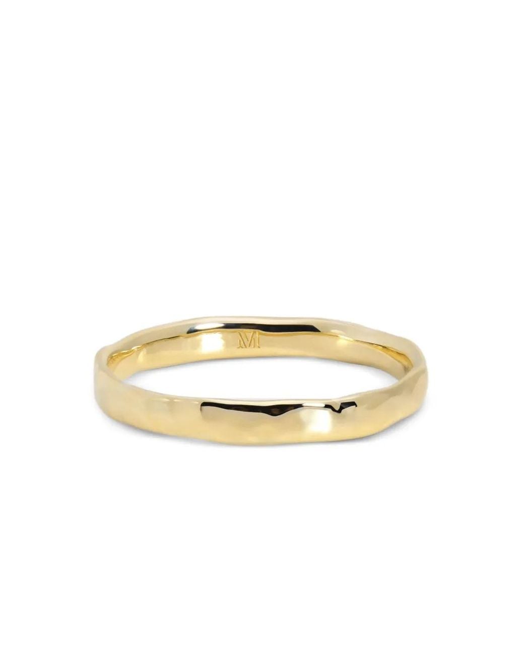 Monica Vinader Metallic Hammered Thin Band Ring