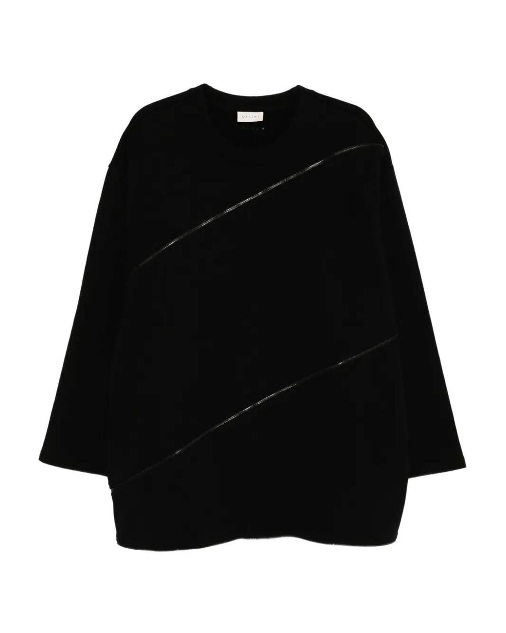 Qasimi Black Spiral Sweatshirt for men
