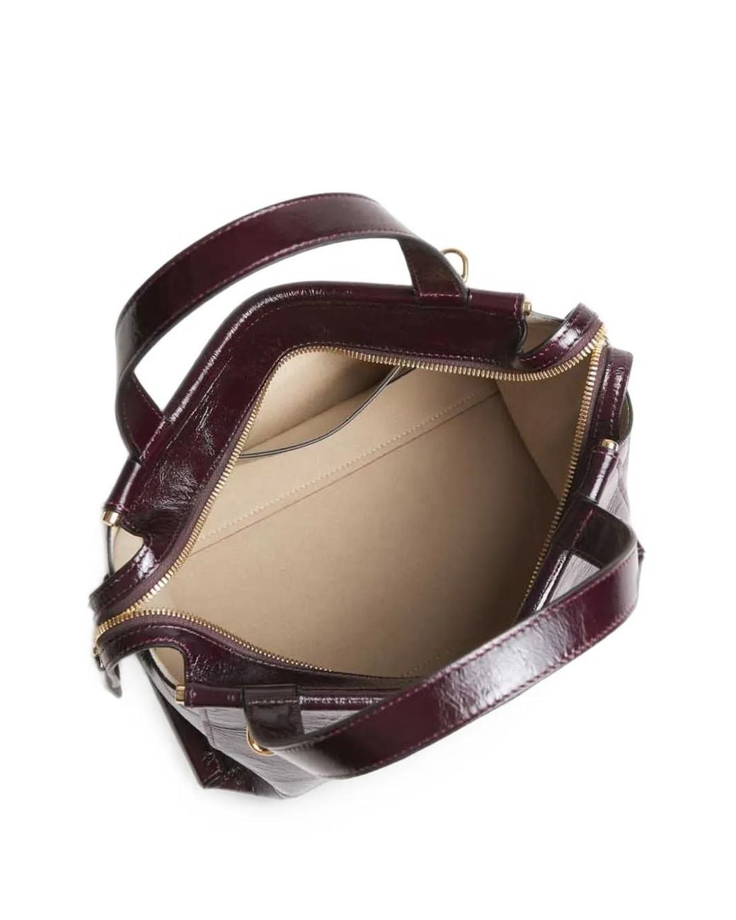 Wandler Purple Ida Patent Leather Tote Bag