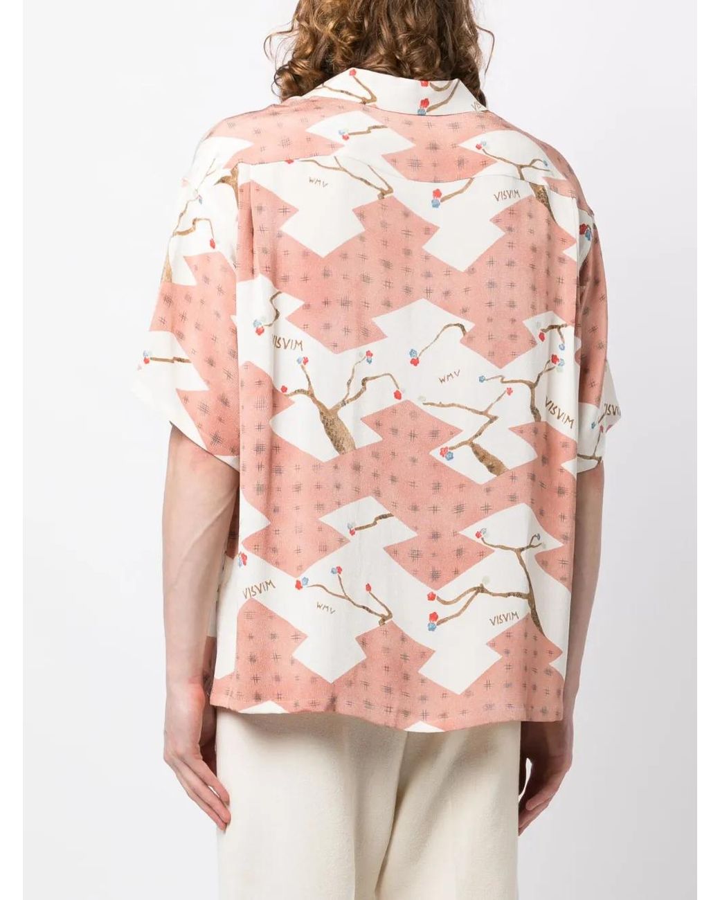 Visvim Overhemd Met Korte Mouwen in het Pink voor heren