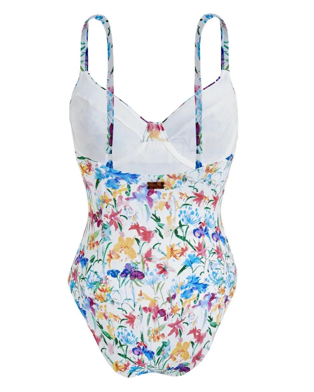 Vilebrequin Blue Leonita Happy Flowers-Print Swimsuit