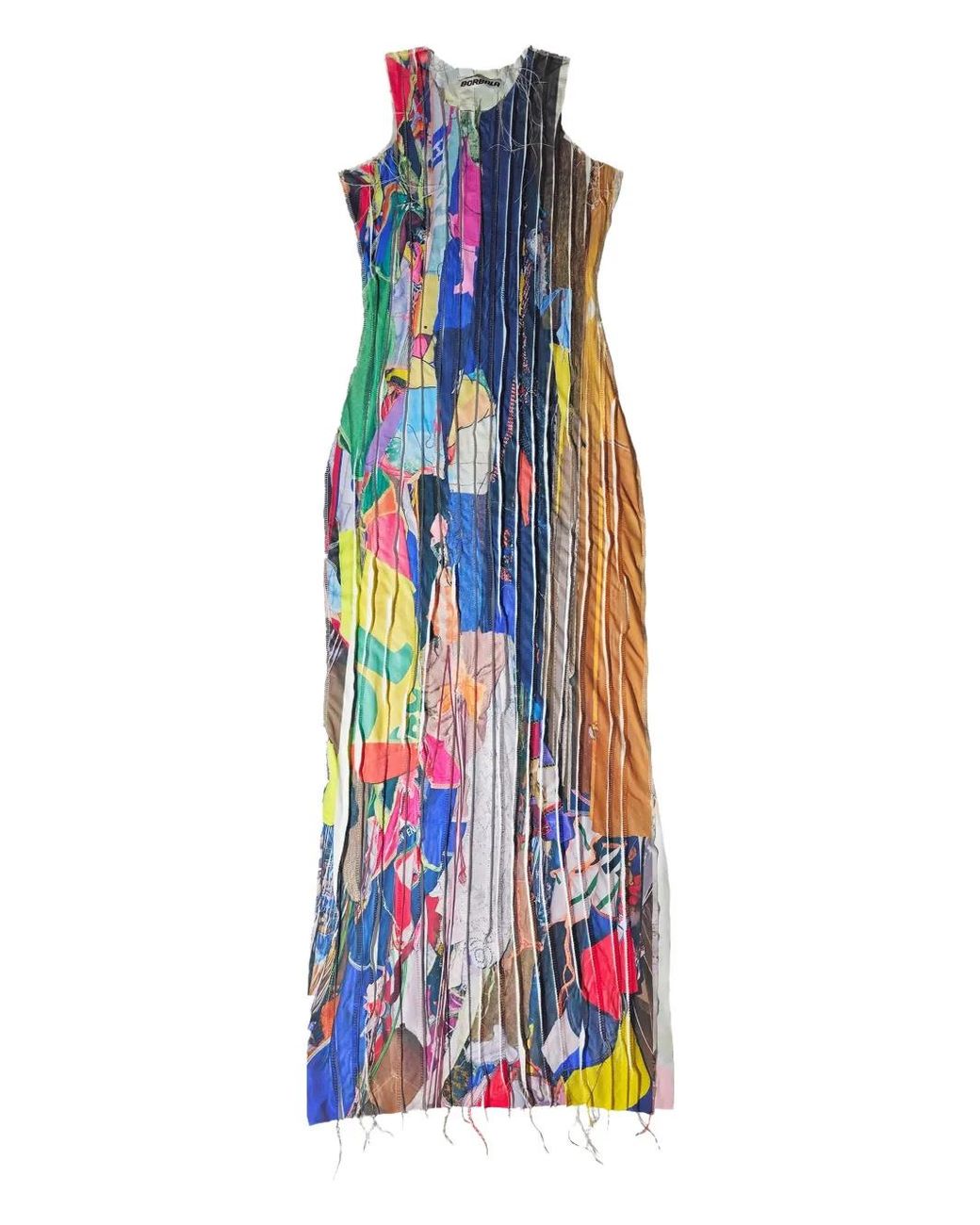 Borbala Printed Maxi Dress in White | Lyst